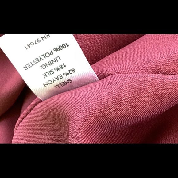 18 J Jill Old Rose Rayon Silk Velvet Shift Cozy Long Sleeve Scoop Neck Dress - Picture 5 of 5